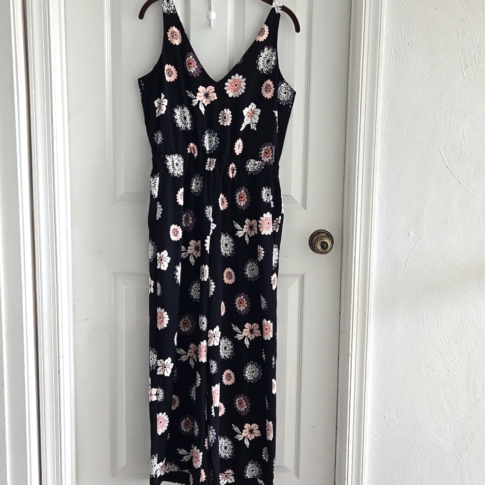 Loft floral jumpsuit